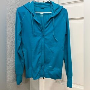 Nike Women's teal lightweight hoodie jacket